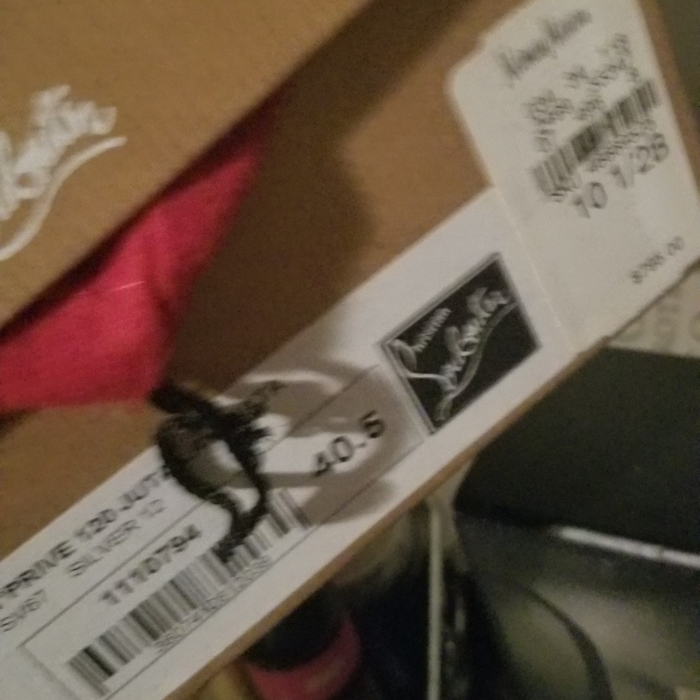 Silver Christian Louboutin size 40.5